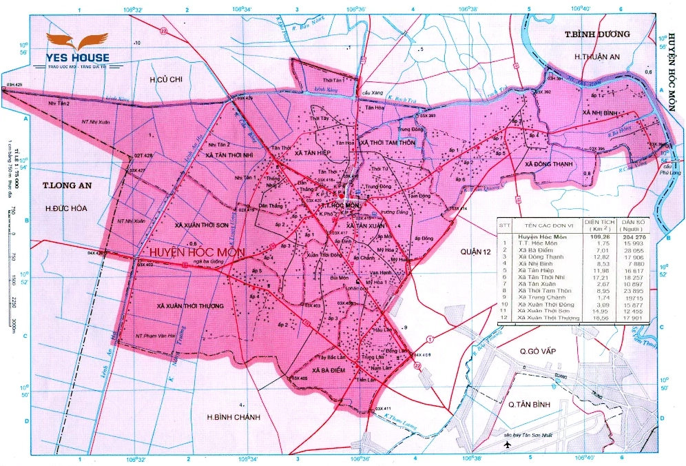 Bản đồ quy hoạch huyện Hóc Môn 2026: Giải mã toàn tập A-Z