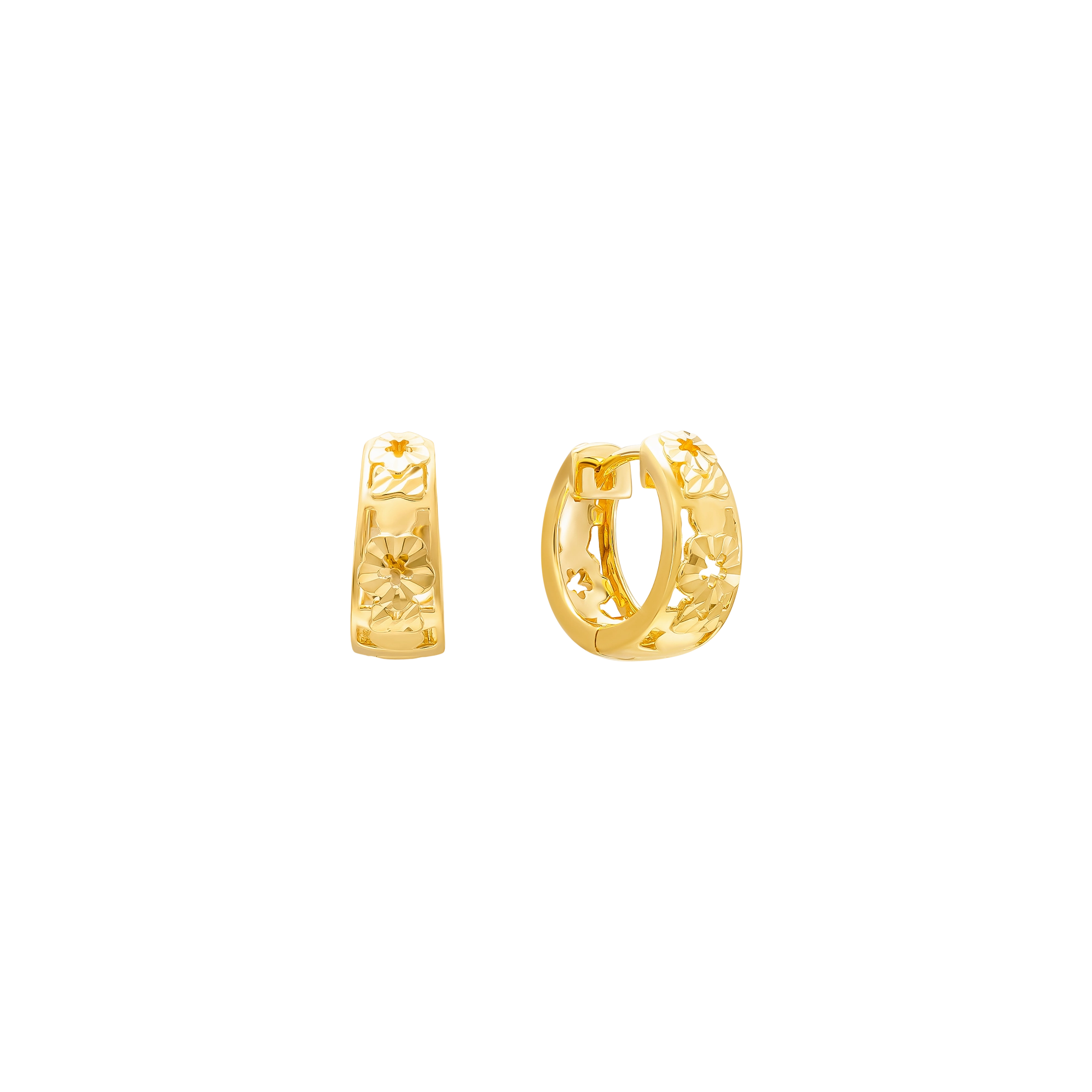 Bông tai vàng 14K thiết kế độc đáo