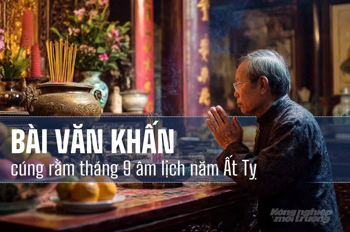 Chi tiết bài văn khấn cúng rằm tháng 9 âm lịch chuẩn truyền thống