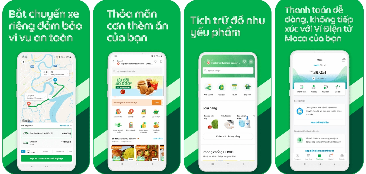 Giao diện GrabExpress