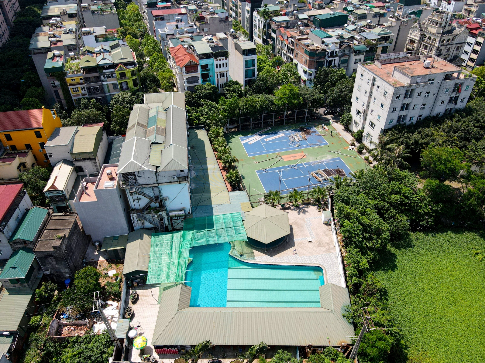 Hình ảnh thực tế bể bơi tại Khu đô thị Đại Thanh