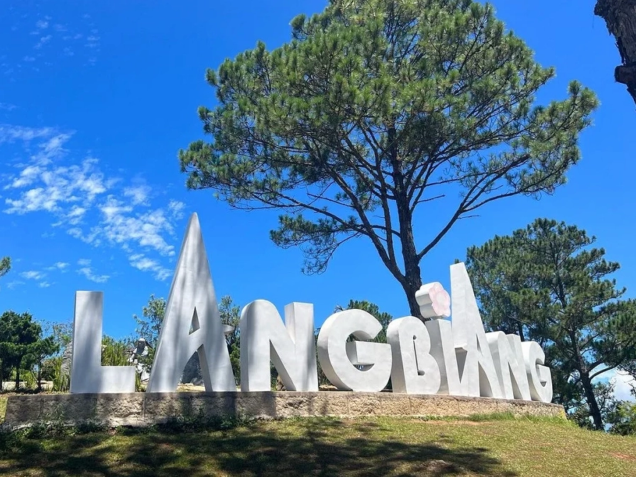 Khung cảnh thiên nhiên tươi đẹp trên đường lên Núi Langbiang