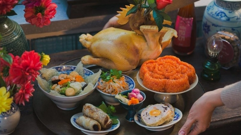 Mâm lễ mặn truyền thống