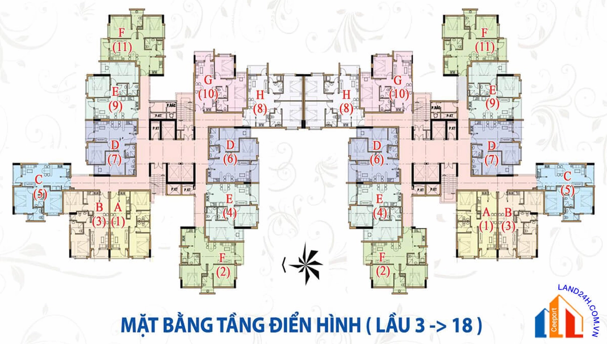 Mặt bằng tổng thể dự án chung cư Lê Thành Mã Lò