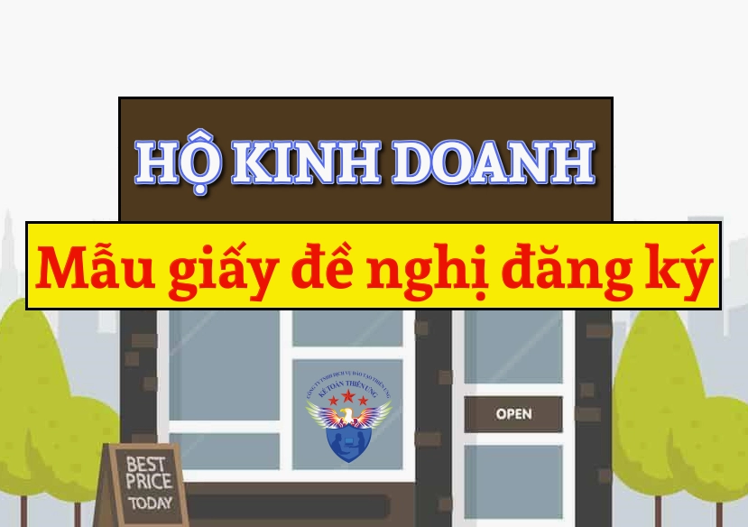Mẫu giấy đề nghị đăng ký hộ kinh doanh cho thuê nhà năm 2026.