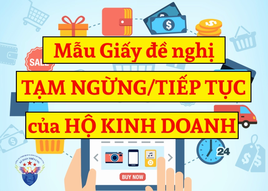 Mẫu giấy đề nghị tạm ngừng kinh doanh trong trường hợp không còn cho thuê.