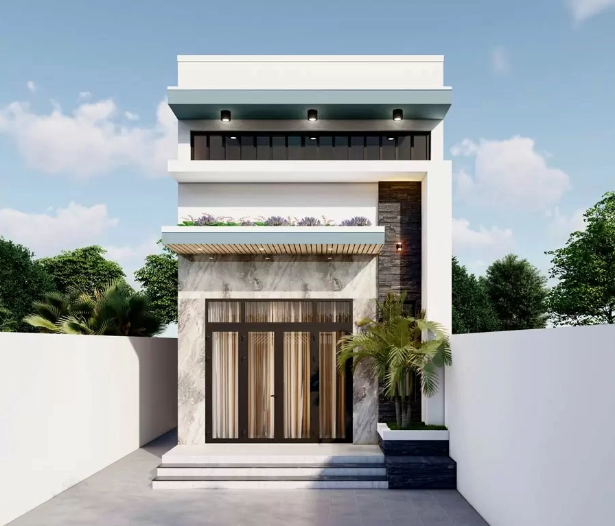 Mẫu nhà cấp 4 gác lửng 200 triệu hiện đại