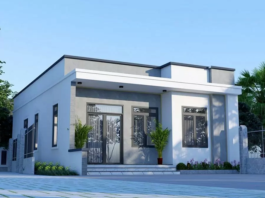 Mẫu nhà cấp 4 nông thôn hiện đại, đơn giản giá 250 triệu