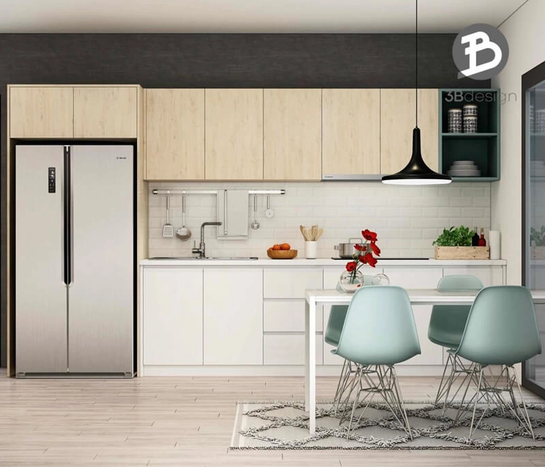 Mẫu nhà ống 1 tầng nông thôn mái bằng đơn giản, hiện đại