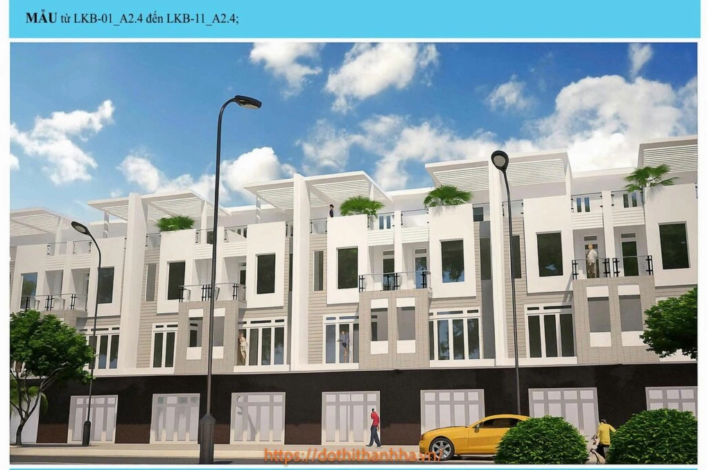 Mẫu thiết kế shophouse tại khu đô thị Thanh Hà
