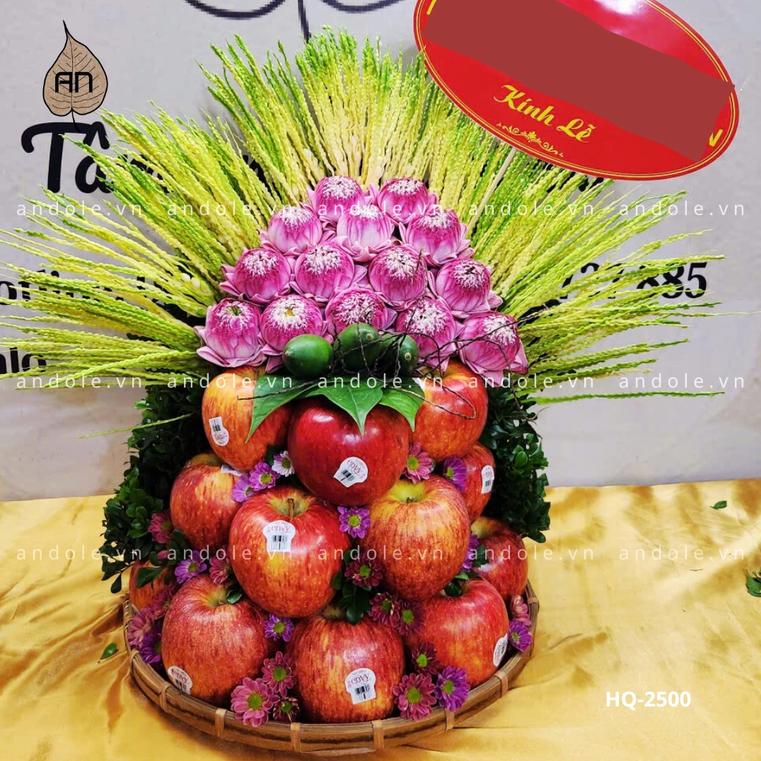 Mẹt hoa quả dạng tháp - Mẫu 18