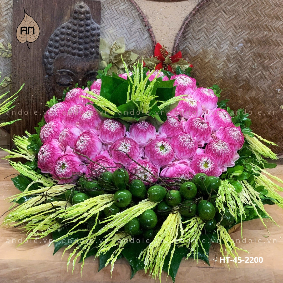 Mẹt Hoa Trầu Size 45cm Mẫu 2