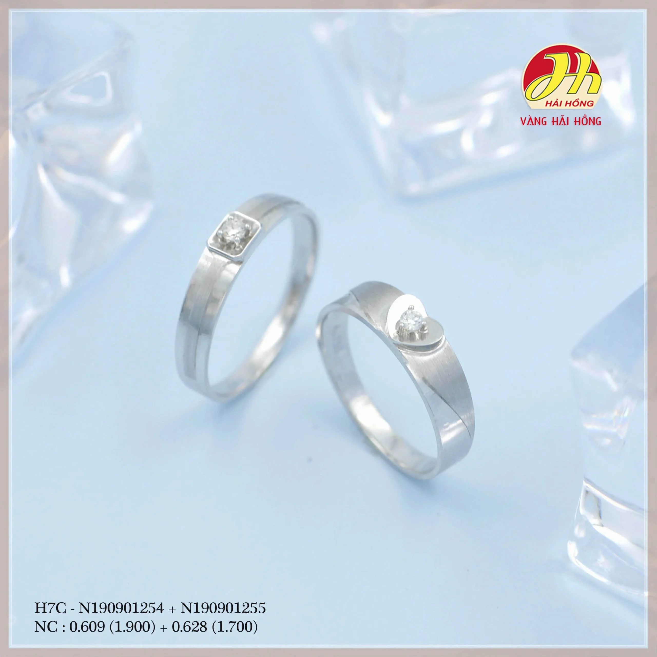 Nhẫn cưới vàng 18K đơn giản