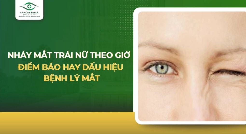 Nháy mắt trái nữ theo giờ