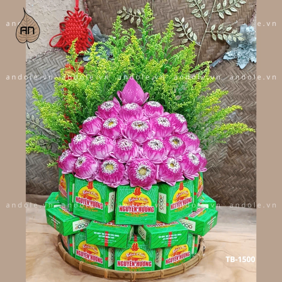 Tháp bánh cốm Quà Hà Nội - Mẫu 15