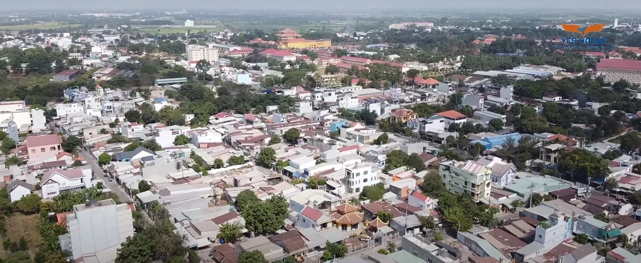 Thị trấn Hóc Môn nhìn từ trên cao