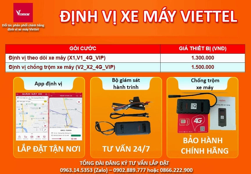 Thiết bị định vị xe máy Viettel Quận 10 nhỏ gọn, lắp đặt tận nhà 23
