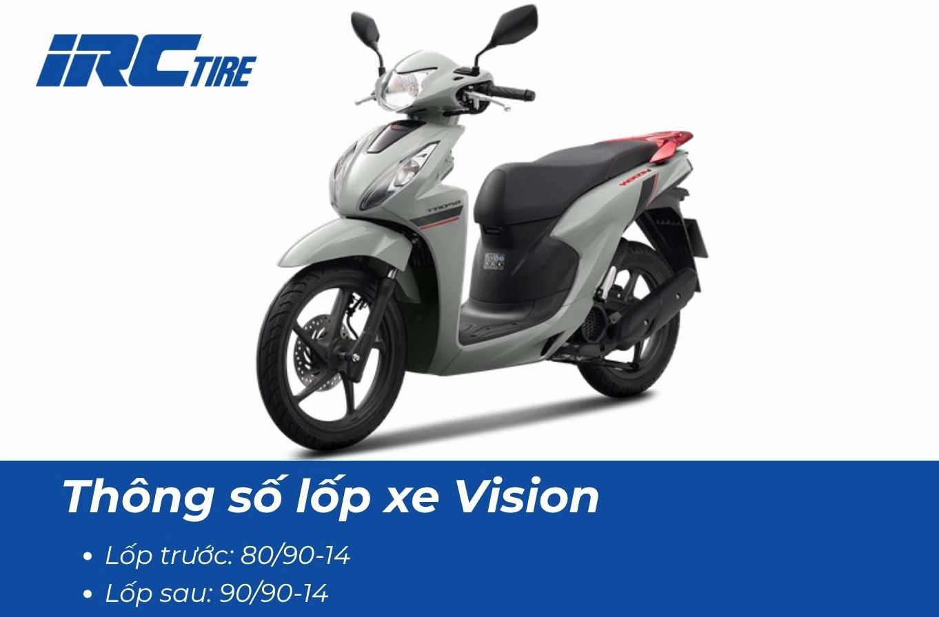 Thông số lốp xe Vision