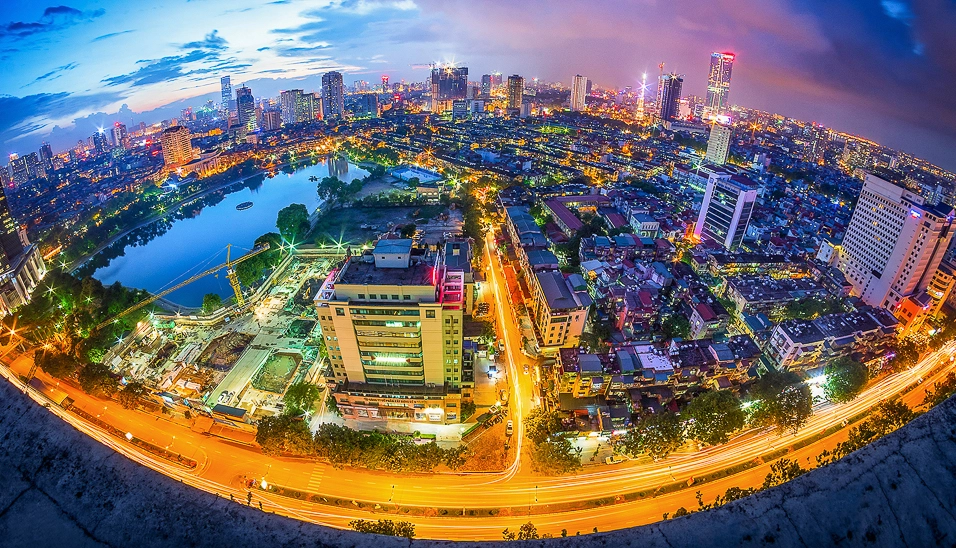 Toàn cảnh thị trường bất động sản Hà Nội về đêm năm 2026.