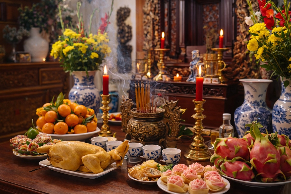 Văn khấn cúng gia tiên