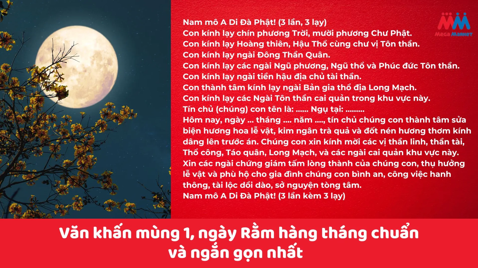 Văn khấn ngày Rằm, mùng 1 hằng tháng Âm Lịch chuẩn nhất theo truyền thống
