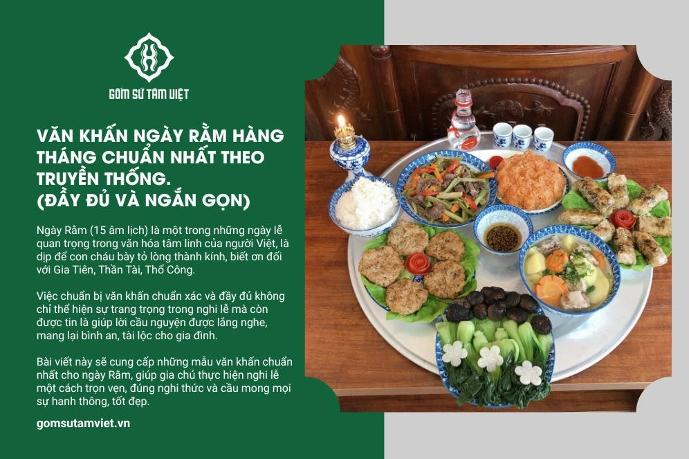 Văn khấn rằm tháng 6 chuẩn nhất 2026: Hướng dẫn sắm lễ, cúng tổ tiên