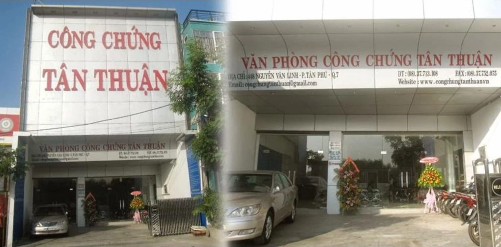 Văn phòng công chứng khu vực Tân Thuận Quận 7