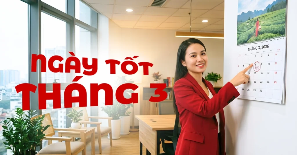 Xem Ngày Đẹp Tháng 3 Năm 2026 Chuẩn Phong Thủy Để Động Thổ, Cưới Hỏi