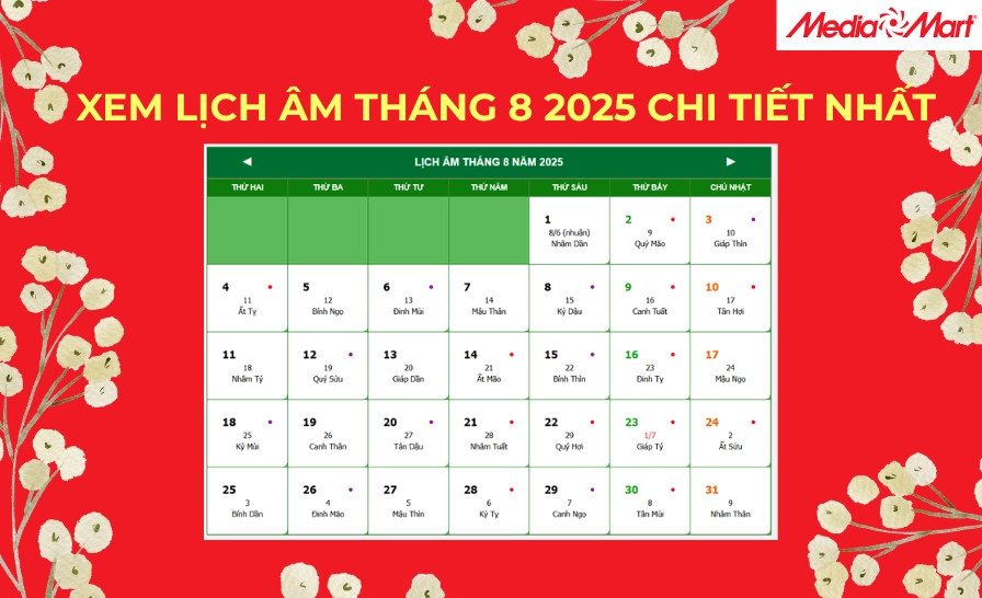 Xem ngay ngày đẹp tháng 8 năm 2026 chuẩn xác nhất để khai trương, cưới hỏi