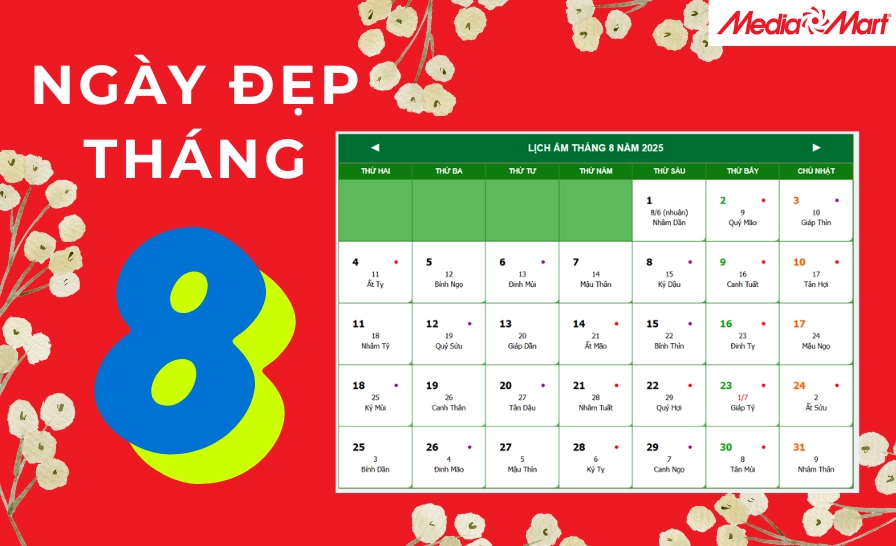 Xem ngay ngày đẹp tháng này 2026: Lịch hoàng đạo, cưới hỏi, xuất hành