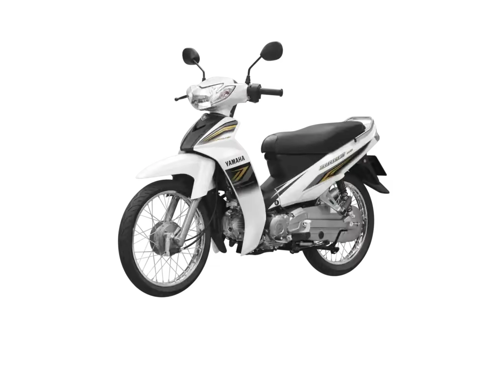 Yamaha Sirius 110 trắng đen chính hãng, thiết kế thể thao
